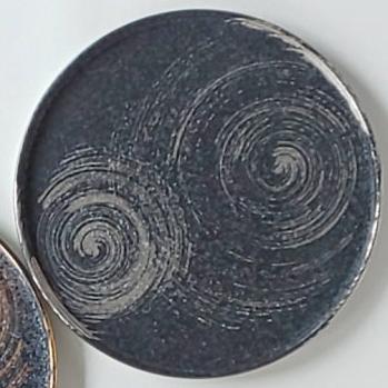 Round dish,Japanese Ceramic,Arita Ware,Japanese Traditional Crafts（SILVER）