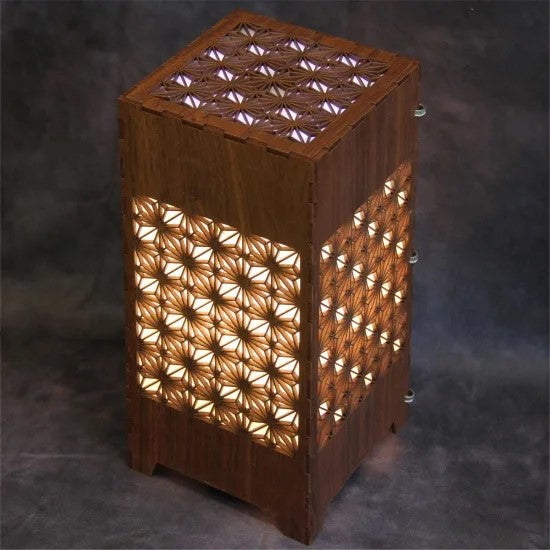 Air Purifier,Woodcraft Tower style lantern,Design “ASA (hemp)”（S）