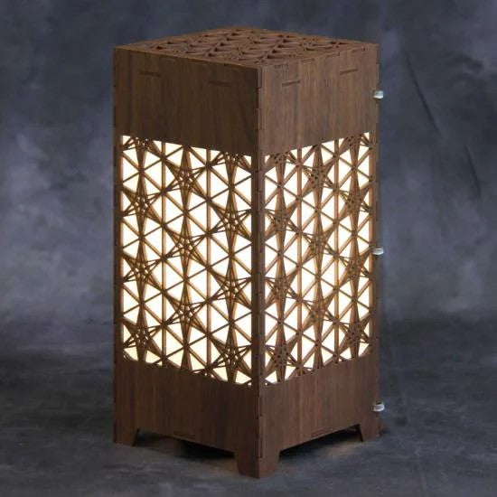 Air Purifier,Woodcraft Tower style lantern,Design “RINDO (gentian)”（S）