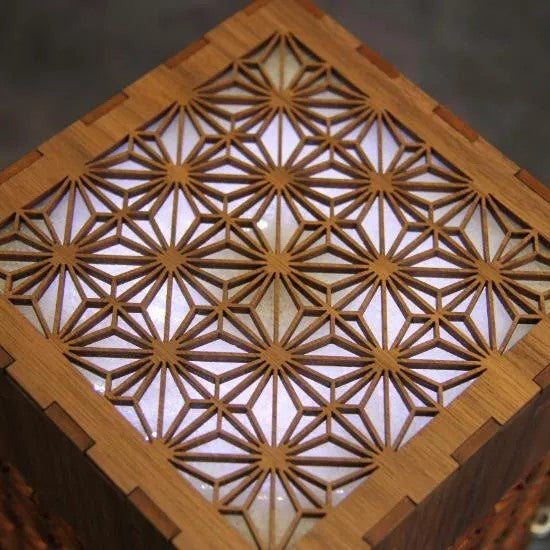 Air Purifier,Woodcraft Tower style lantern,Design “ASA (hemp)”（S）