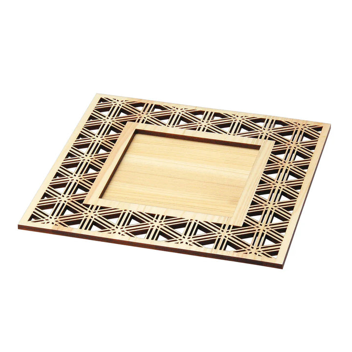 Cypress plate,regular tetragon（Sesame）