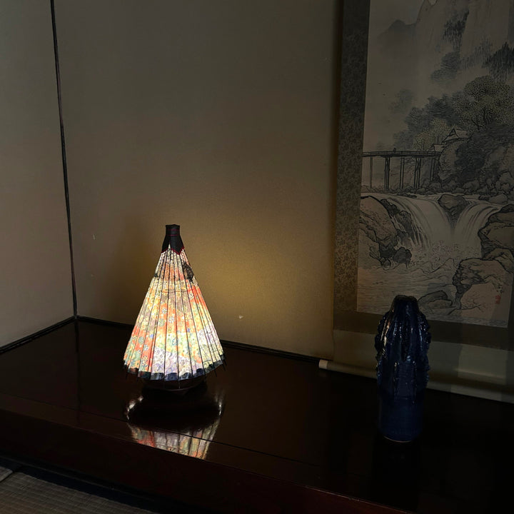 Wagasa style lantern,Room Lantern,Hand Crafted （S）,“Shichisai”