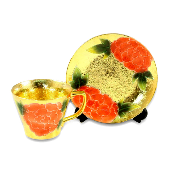 Cup and Saucer,Japan Ceramic,Arita Ware,Japanese Traditional Crafts（RED）