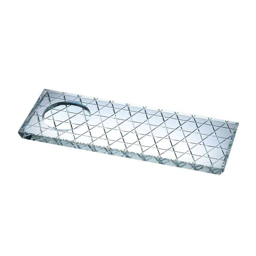 Crystal faceted plate