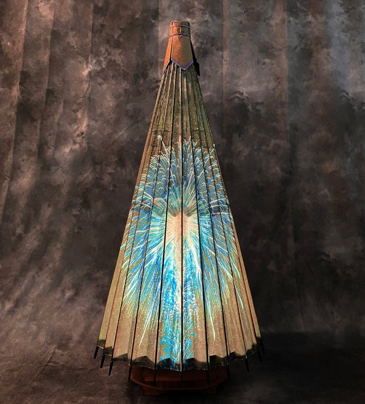 Wagasa style lantern,Room Lantern,Hand Crafted （L）,“Hanabi”
