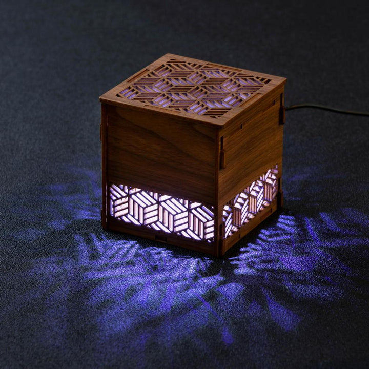 Air Purifier,Woodcraft cubic lantern,Design “KAME (turtle)”,MINI